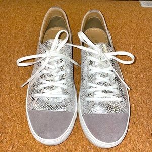 Silver sneakers